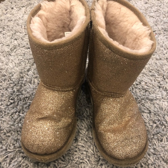 UGG Other - Ugg Kids Gold Glitter Boots